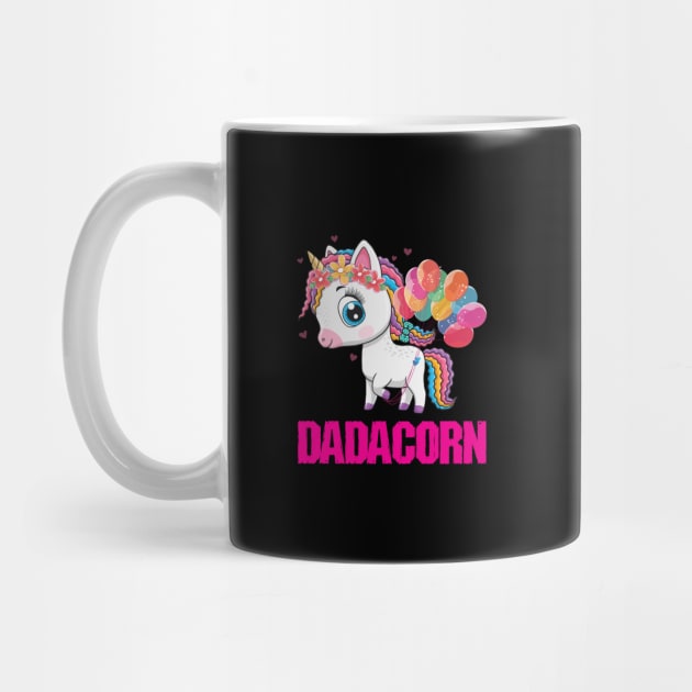 Dadacorn Unicorn Lovers Dad by unicorn shirt